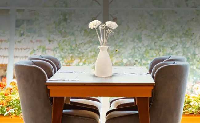 Diffuser Set on Dining Table