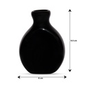 Edysian Black Reed Diffuser Ceramic Pot, with 4 Natural Reeds Sticks of 7",3 Spiral Reed Sticks, and 1 Sola Flower Stick for Home Decor Products, Risk-Free, Easy to use…