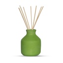 Edysian Ceramic Reed Diffuser Pot,(3.5 inch, Green) with 4 Natural Reed Sticks,3 Spiral Reed Sticks and 1 Flower Stick for Home Decor Products, Home Fragrances, Risk F