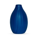 Edysian Ceramic Reed Diffuser Pot/Flower Pot (Blue, Garlic Type) for Home Fragrance with 4 Natural Reeds Sticks of 7",3 Spiral Reed Sticks and 1 Flower Stick…