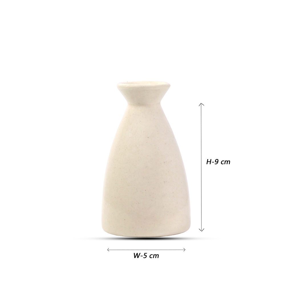 Edysian Ceramic Decorative Reed Diffuser Bottle/ Vase, With Lemongrass Oil Fragrance (50 ML)