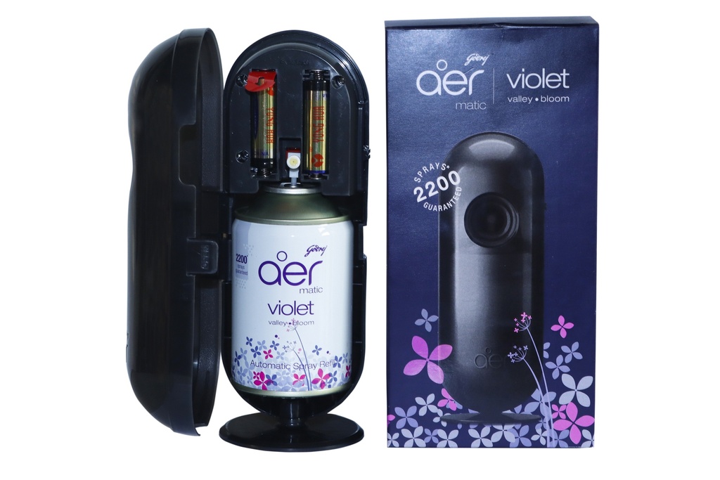 Godrej aer Matic Kit (Machine + 1 Refill) - Violet
 Valley Bloom -225 ml