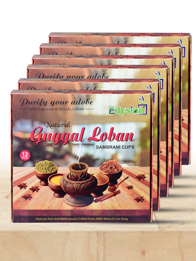 Natural Guggal Sambrani Dhoop Cups