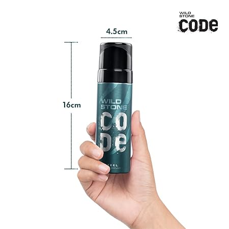Wild Stone Code Steel No Gas Body Perfume Spray For Men, 120 ml