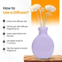 Purple Ceramic Reed Diffuser Set -  Split