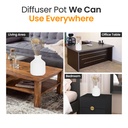 White Ceramic Reed Diffuser Set -  Round