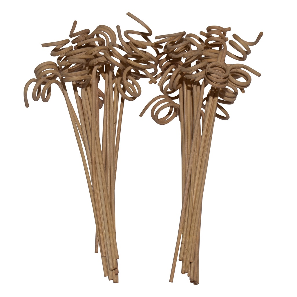 Edysian Rattan & Wicker Spiral Reed Diffuser Sticks | Decoration Sticks for Vase (7 inch - 10 Pieces)