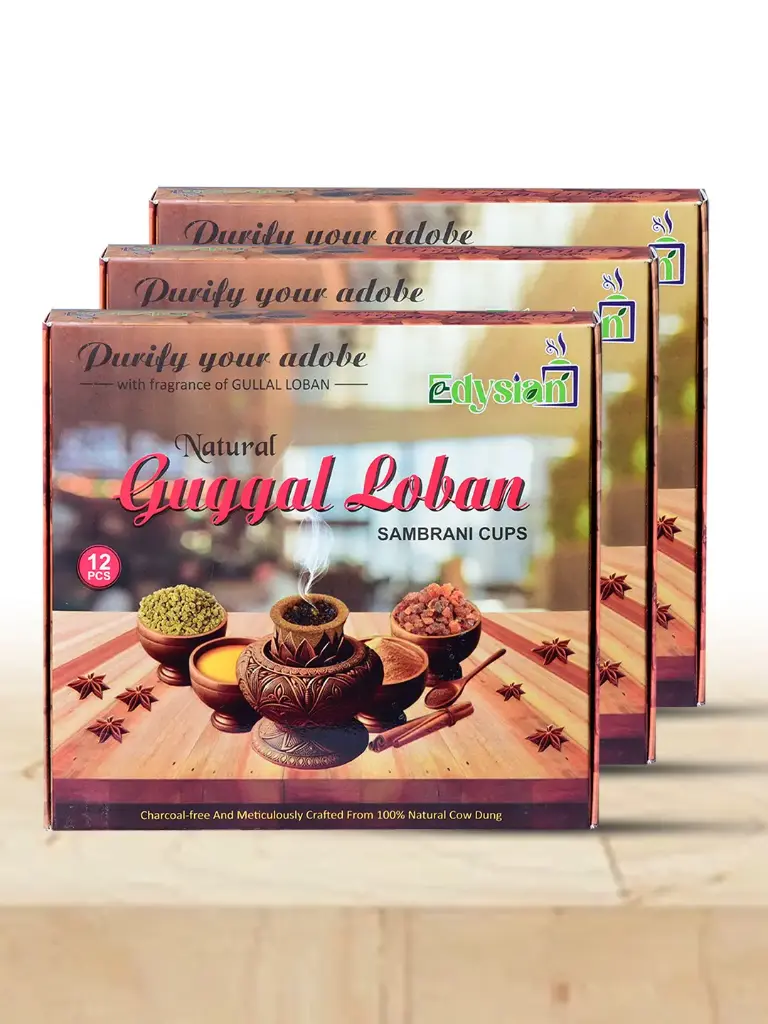 Natural Guggal Sambrani Dhoop Cups
