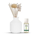 White Ceramic Reed Diffuser Set -  Round
