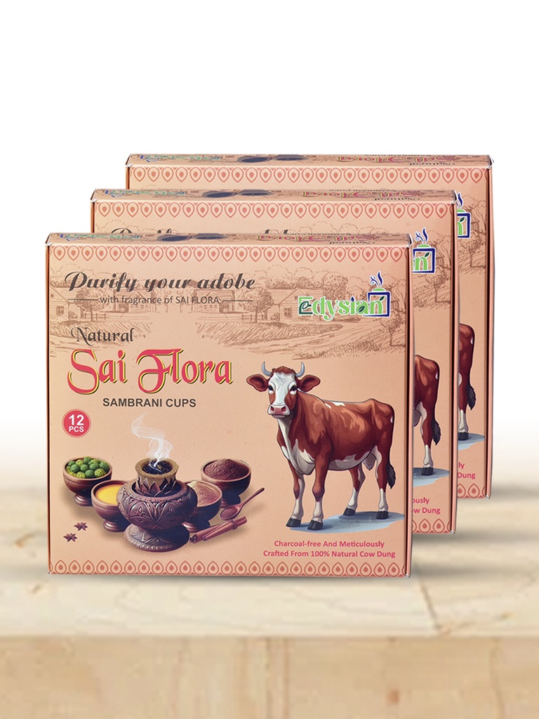 Natural Sai Flora Sambrani Dhoop Cups