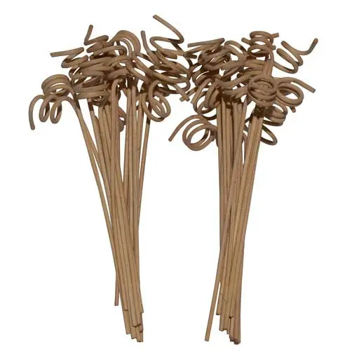 Edysian Rattan & Wicker Spiral Reed Diffuser Sticks 7.5 inches | Fragrance Sticks | Diffuser Sticks | Natural Reed Stick | Reed Sticks Replacement | Decorative Sticks | Spiral Sticks (10 Pieces)