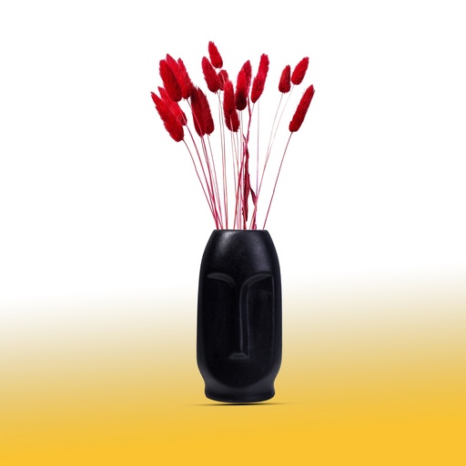 Edysian Vase Pot(6 inch, Black)
