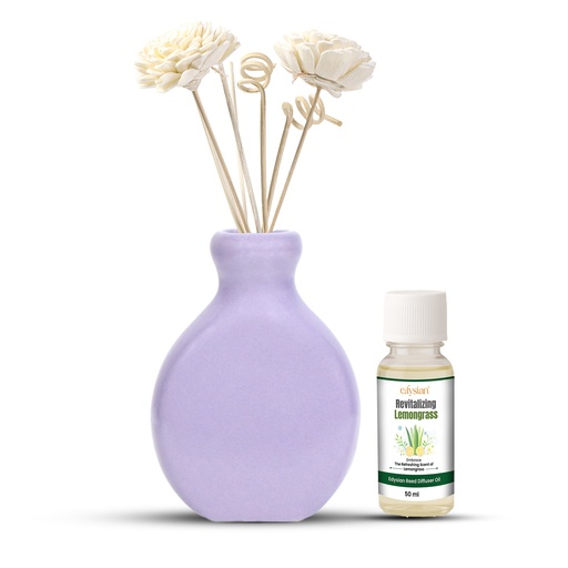 Purple Ceramic Reed Diffuser Set -  Split