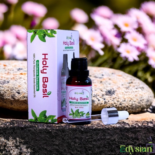 Holy Basil Pure & Natural Essential Oil By Edysian